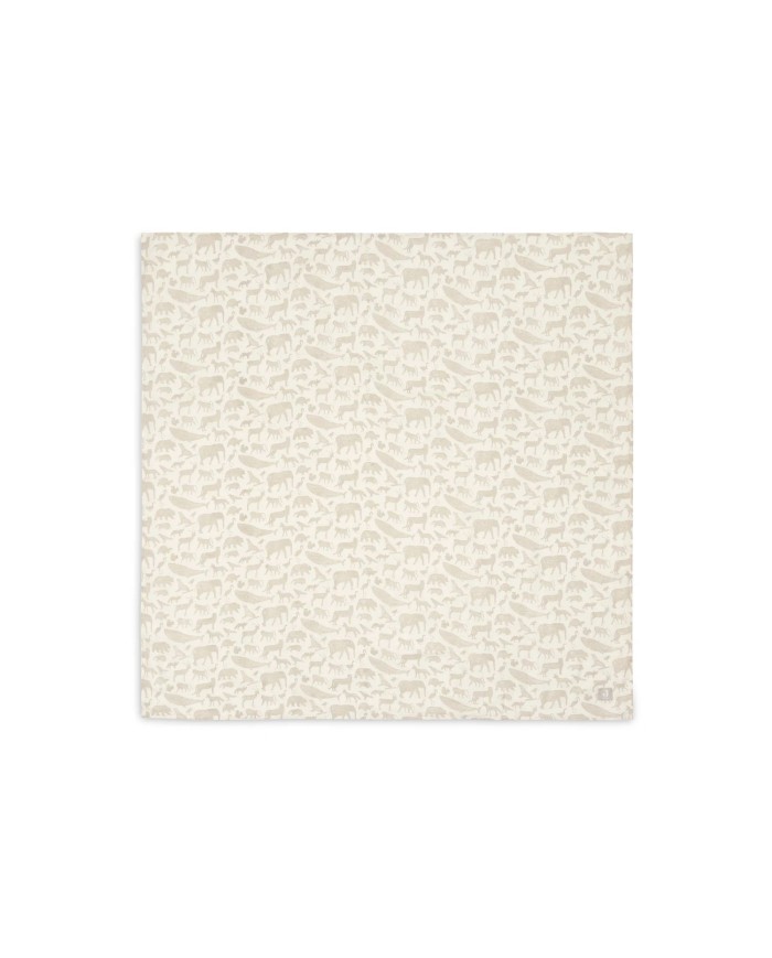 Tétras gaze de coton 115x115cm - Animals - 2 Unités