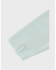 Pyjama bébé, velours brodé - Vert d'eau