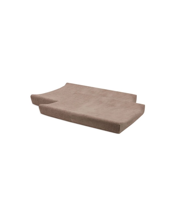 Housse matelas à Langer Éponge 50x70cm - Milky Coffee - 2 Unités