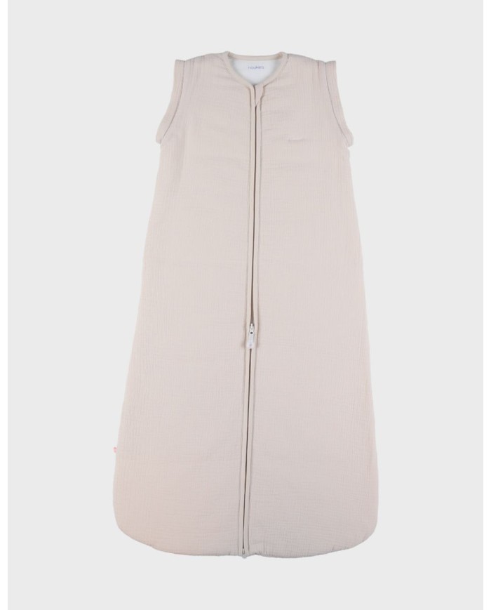 Gigoteuse 6-24 mois nomade, mousseline de coton bio - beige