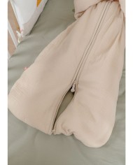 Gigoteuse 6-24 mois nomade, mousseline de coton bio - beige