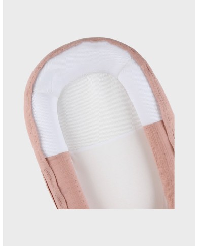 Cocoon - Mousseline de coton bio - Rose