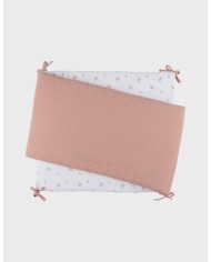 Tour de lit - Mousseline de coton bio - Vintage Flowers