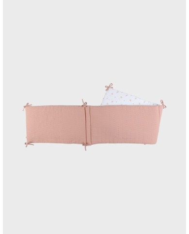 Tour de lit - Mousseline de coton bio - Vintage Flowers