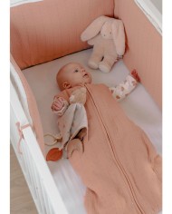 Tour de lit - Mousseline de coton bio - Vintage Flowers