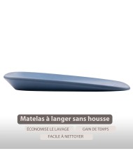 Matelas à langer en mousse PU bleu nuit softy