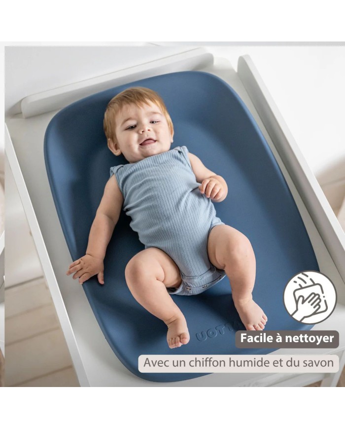 Matelas à langer en mousse PU bleu nuit softy
