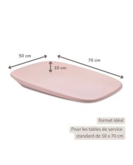 Matelas à langer en mousse PU Vieux Rose softy