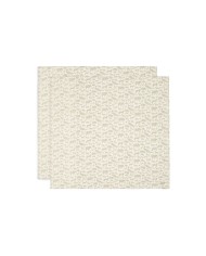Tétras gaze de coton 115x115cm - Twinkling - 2 Unités - Wild rose