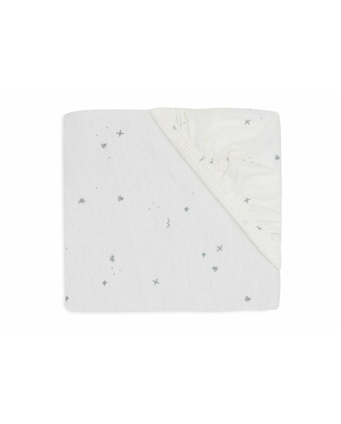 Drap-housse 60x120 cm - Jersey - Twinkling Sea Green