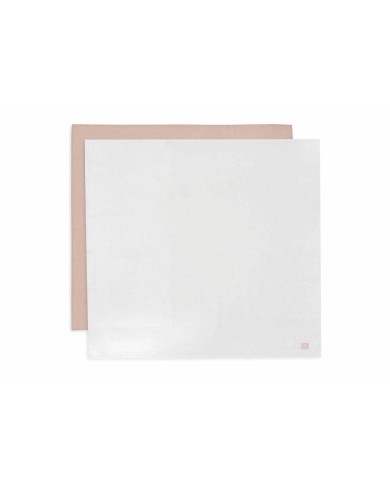 Tétras gaze de coton 115x115cm - Twinkling - 2 Unités - Wild rose