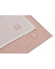 Tétras gaze de coton 115x115cm - Twinkling - 2 Unités - Wild rose