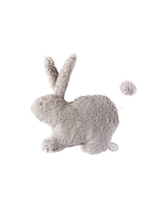 Peluche musicale lapin Emma 25 cm - Greige