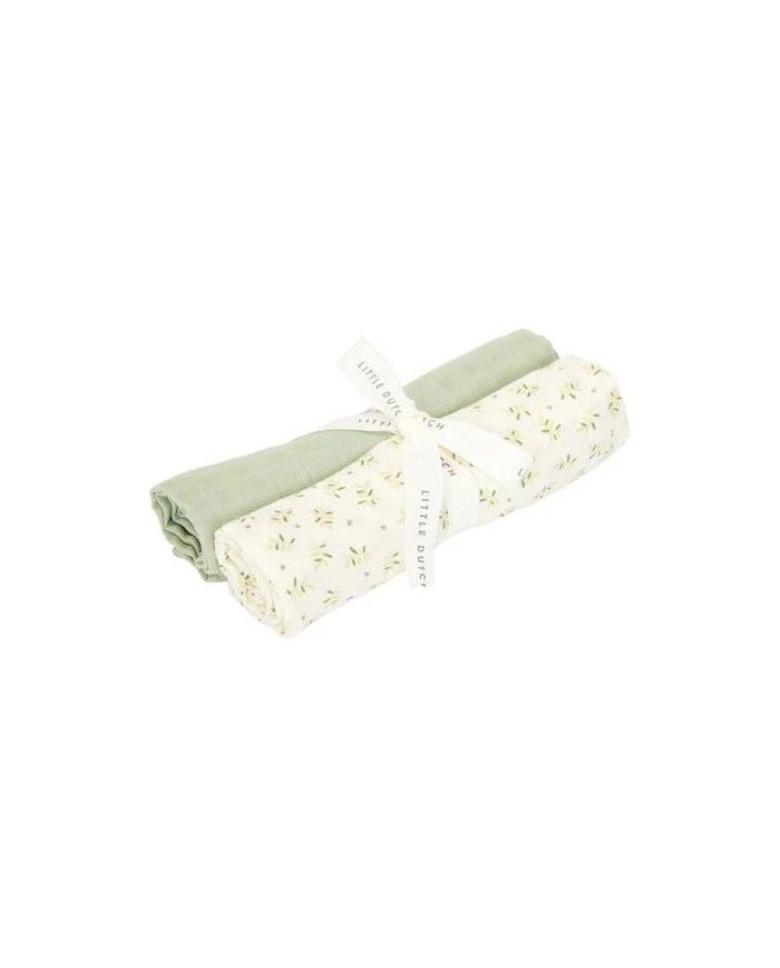 Lot de 2 tétras 70x70 cm - Blueberry Leaves / Sage