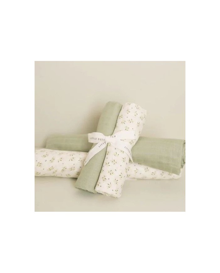 Lot de 2 tétras 70x70 cm - Blueberry Leaves / Sage