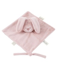 Doudou lapin lapidou 27x27 cm - Rose poudré
