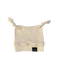 Bonnet lutin côtelé beige