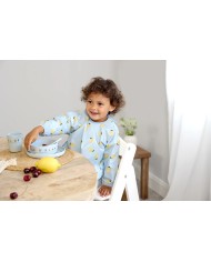 Bavoirs manches longues avec poche (2pcs) - Happy Fruits, Citron