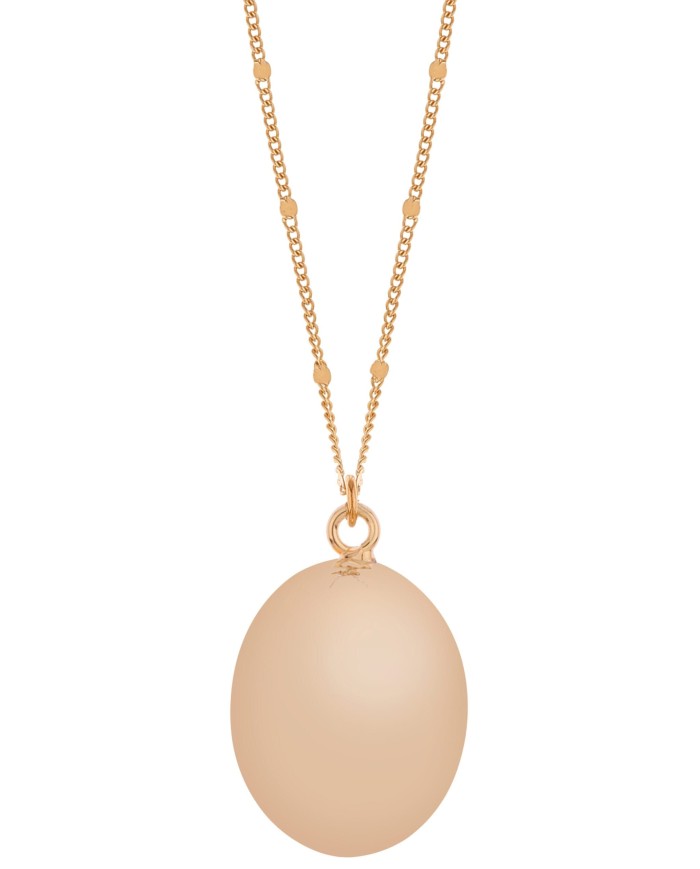 Nina - Bola ovale rose gold - chaines rose
