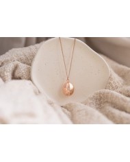 Nina - Bola ovale rose gold - chaines rose