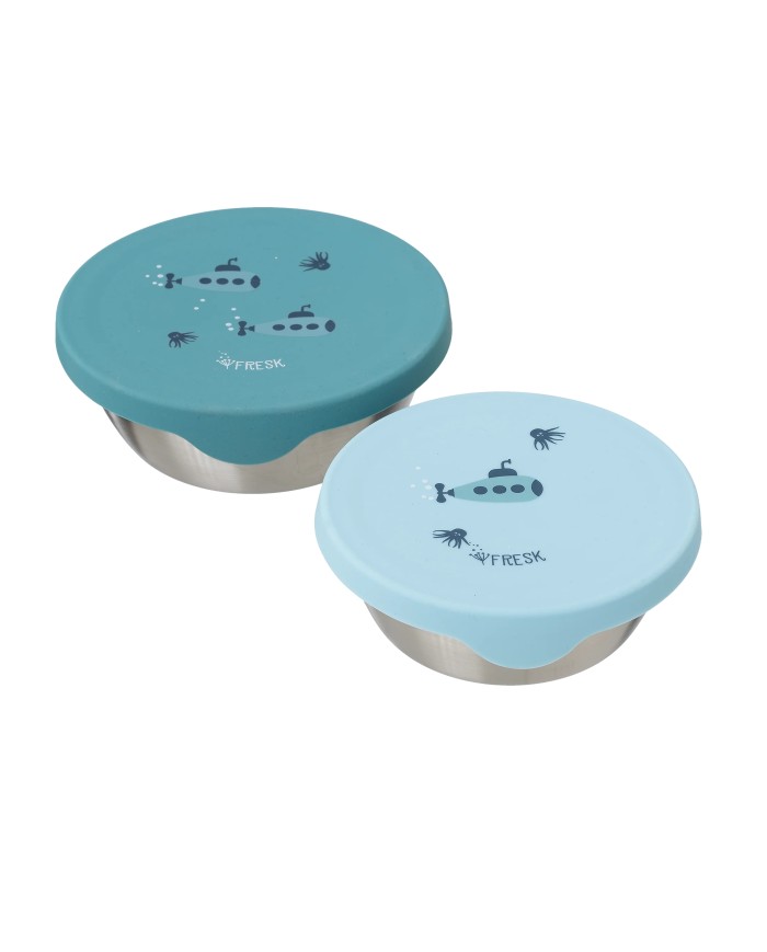 Snackbox inox (lot de 2) - Submarine