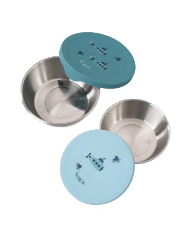 Snackbox inox (lot de 2) - Submarine
