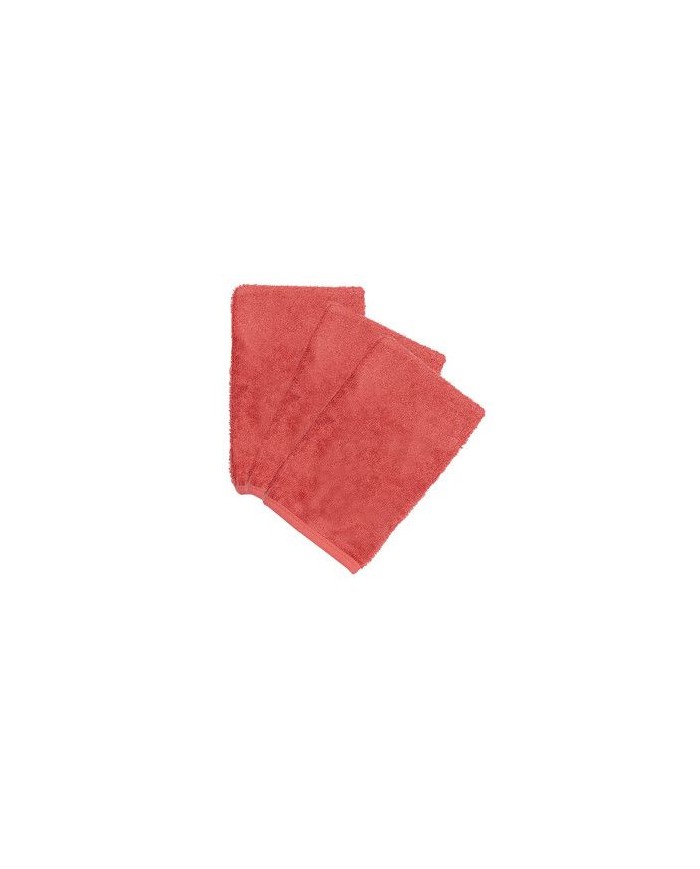 Lot de 3 gants de toilette - Raspberry Rose