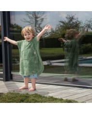 Poncho col V 2-4 ans - Aloe Green