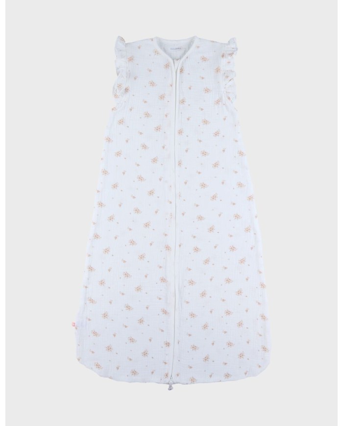 Sac de nuit 100 cm - Mousseline de coton bio - Vintage Flowers