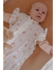 Sac de nuit 100 cm - Mousseline de coton bio - Vintage Flowers