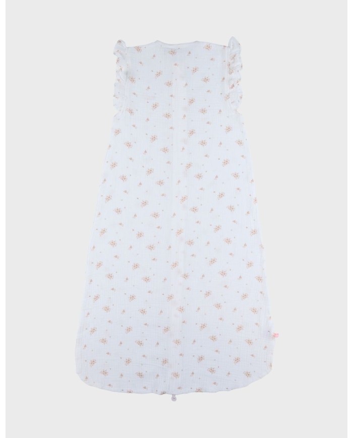Sac de nuit 100 cm - Mousseline de coton bio - Vintage Flowers
