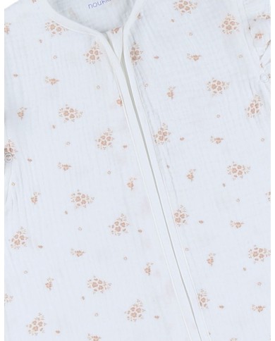 Sac de nuit 100 cm - Mousseline de coton bio - Vintage Flowers