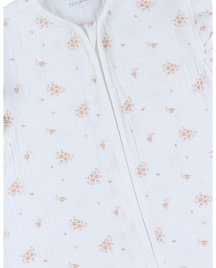 Sac de nuit 100 cm - Mousseline de coton bio - Vintage Flowers