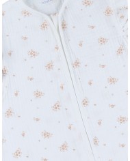 Sac de nuit 100 cm - Mousseline de coton bio - Vintage Flowers