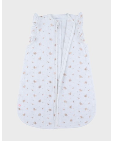 Sac de nuit 70 cm - Mousseline de coton bio - Vintage Flowers