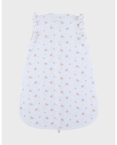 Sac de nuit 70 cm - Mousseline de coton bio - Vintage Flowers