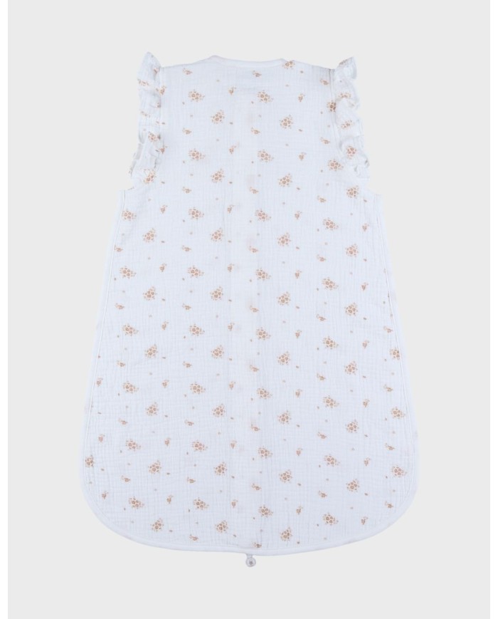 Sac de nuit 70 cm - Mousseline de coton bio - Vintage Flowers