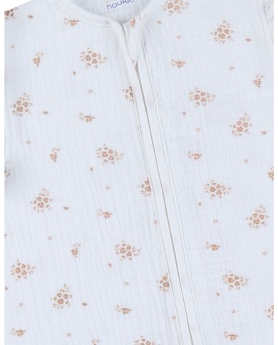 Sac de nuit 70 cm - Mousseline de coton bio - Vintage Flowers
