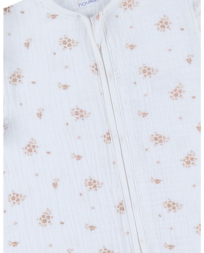 Sac de nuit 70 cm - Mousseline de coton bio - Vintage Flowers