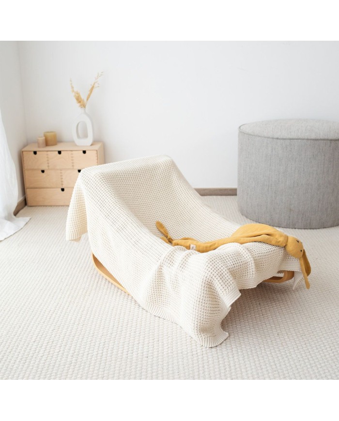 Couverture 80x100cm Maille tendresse - Ecru - Tog 1.5