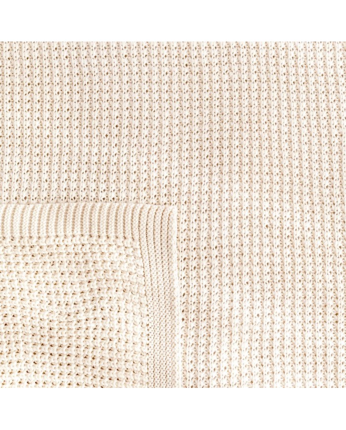 Couverture 80x100cm Maille tendresse - Ecru - Tog 1.5