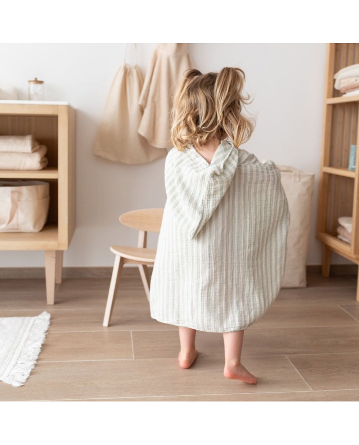 Poncho 9-36 mois Gaze de coton - Relax