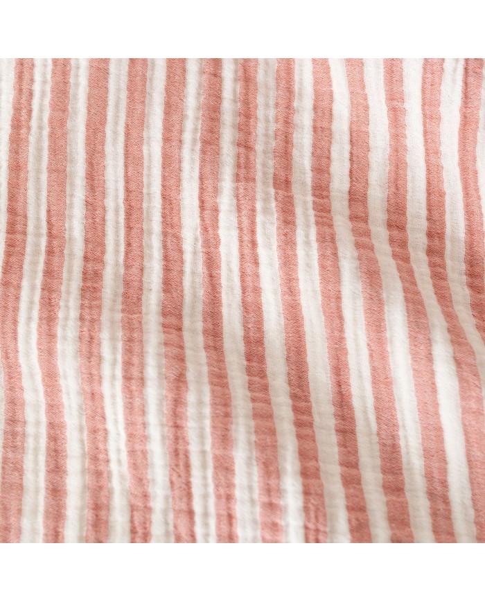 Poncho 9-36 mois Gaze de coton - Carmin