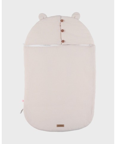 Nid d’ange, mousseline de coton bio - Beige - TOG 1-2