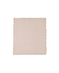 Couverture 75x100cm Fringe - Moonstone/Ivory GOTS