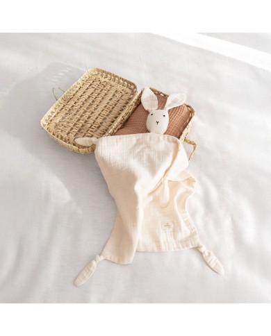 Doudou Bunny 40x40 cm Swady 20 ecru