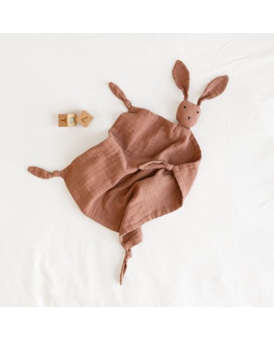 Doudou Bunny 40x40 cm Swady 28 Moka