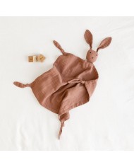Doudou Bunny 40x40 cm Swady 28 Moka