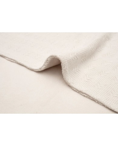 Couverture 100x150 cm - Grain Knit - Velvet Oatmeal