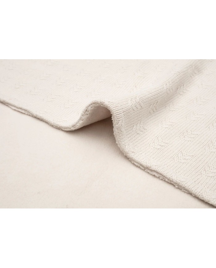 Couverture 100x150 cm - Grain Knit - Velvet Oatmeal